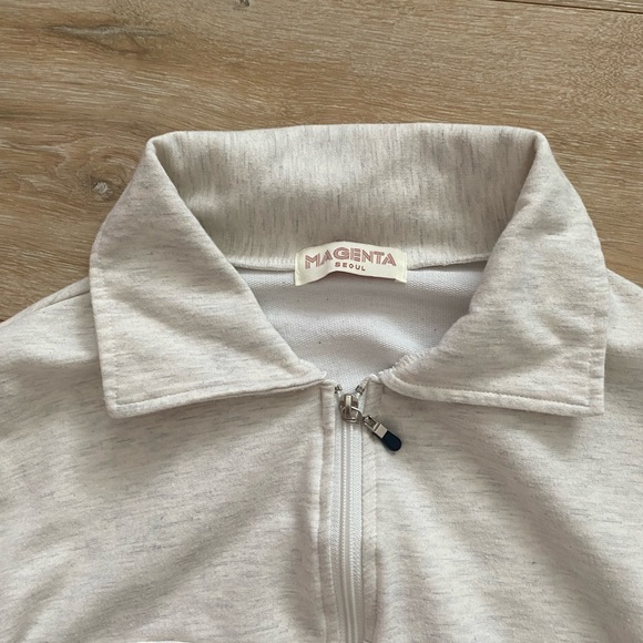 Magenta Seoul Cropped Bomber Jacket - Picture 4 of 6